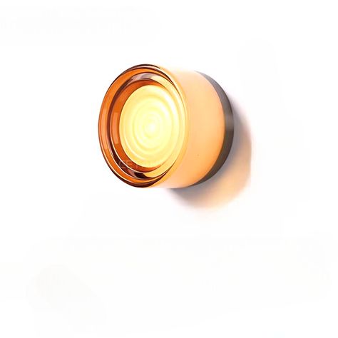 Versatile Glass Sconce for Wall or Ceiling Installation