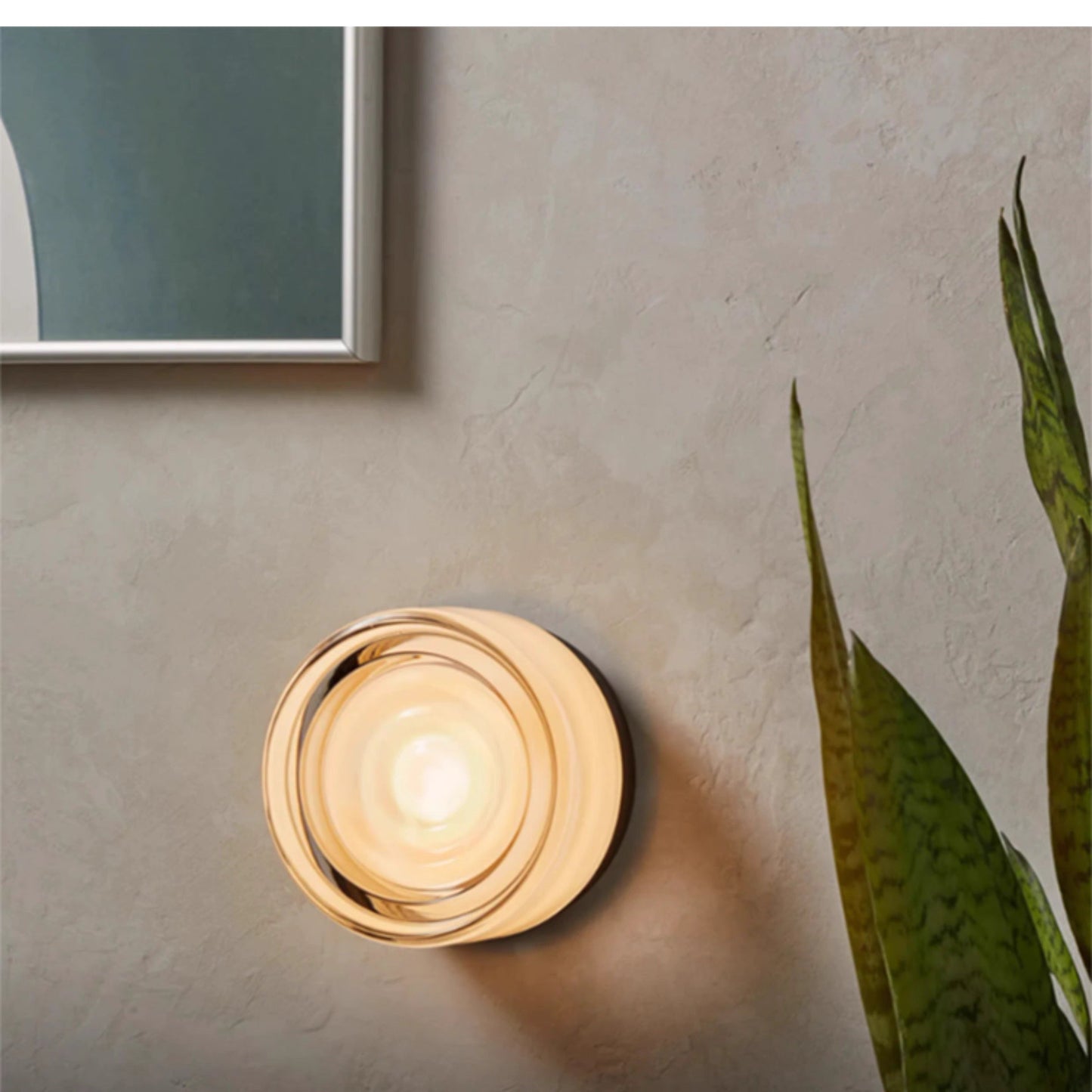 Versatile Glass Sconce for Wall or Ceiling Installation