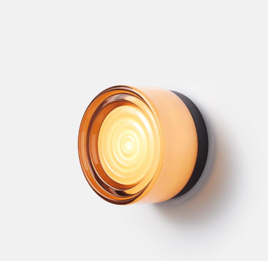 Versatile Glass Sconce for Wall or Ceiling Installation