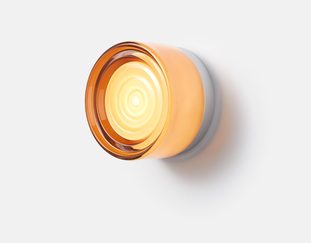 Versatile Glass Sconce for Wall or Ceiling Installation